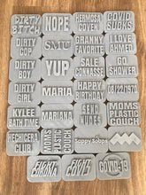 Load image into Gallery viewer, Soap Mold Custom Soap Bar Mold Logo Mold Custom Soap Mold- Soap Gift - Silicone Mold- Soap Embossed Handmade