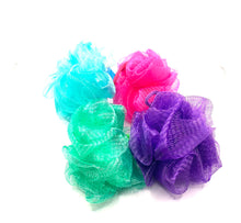 Load image into Gallery viewer, Bath & Shower Mini Mesh Bath Sponges/ Loofah, 4-ct/ 4 month supply
